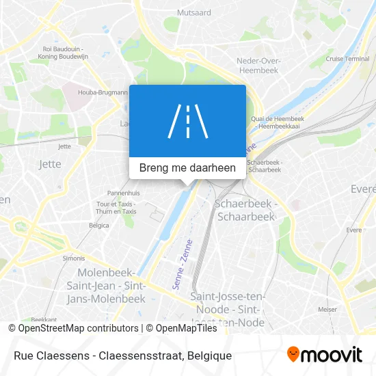 Rue Claessens - Claessensstraat kaart
