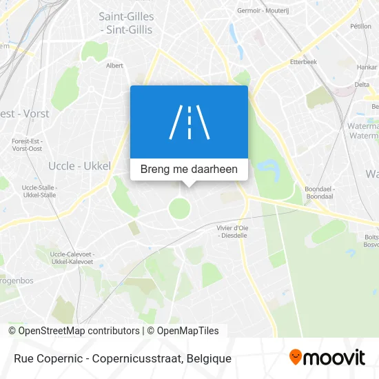 Rue Copernic - Copernicusstraat kaart