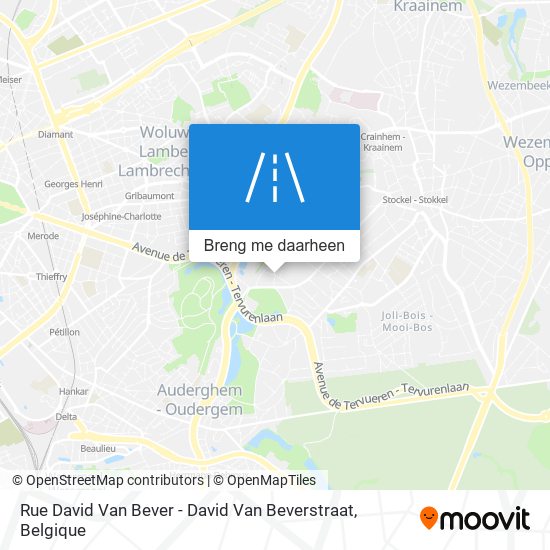 Rue David Van Bever - David Van Beverstraat kaart