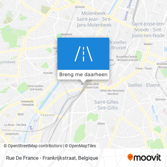 Rue De France - Frankrijkstraat kaart