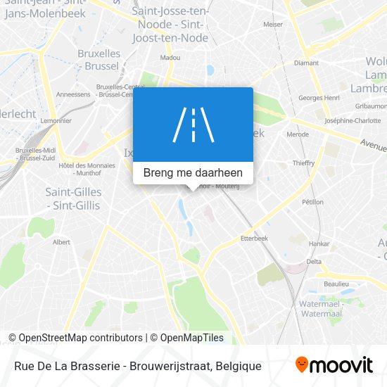 Rue De La Brasserie - Brouwerijstraat kaart