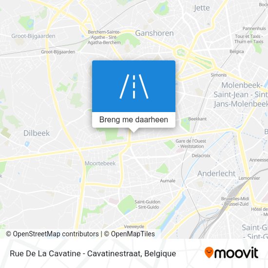 Rue De La Cavatine - Cavatinestraat kaart