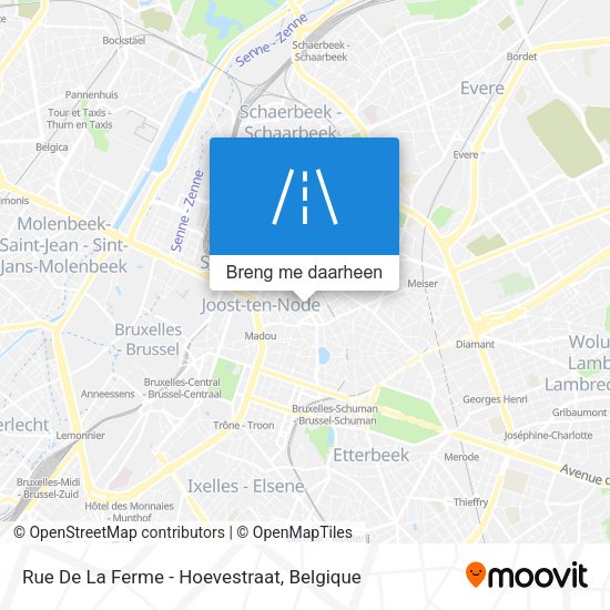 Rue De La Ferme - Hoevestraat kaart