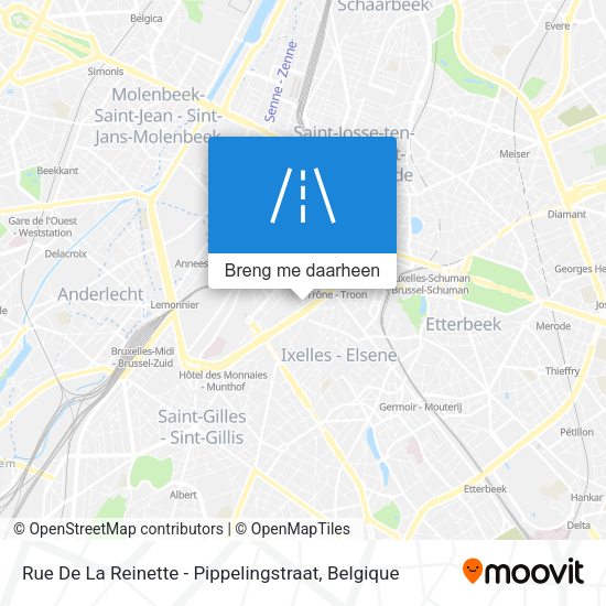 Rue De La Reinette - Pippelingstraat kaart