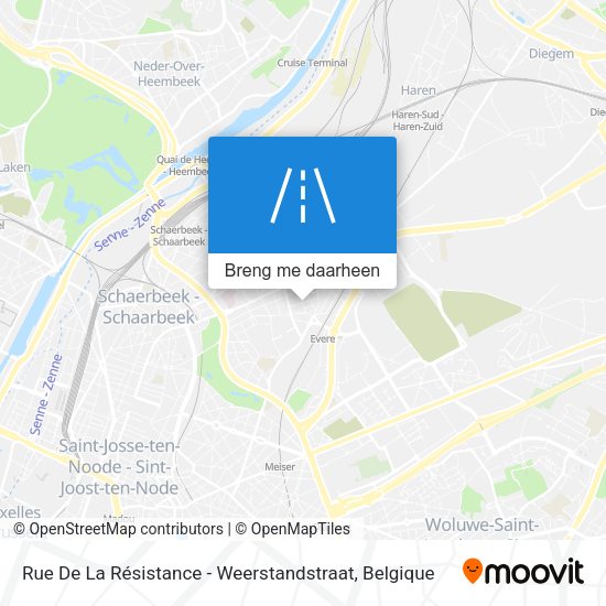 Rue De La Résistance - Weerstandstraat kaart