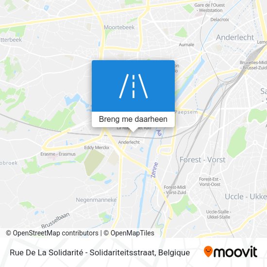 Rue De La Solidarité - Solidariteitsstraat kaart