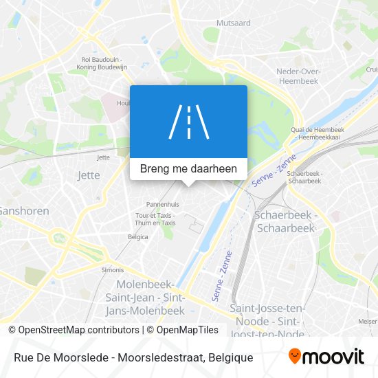 Rue De Moorslede - Moorsledestraat kaart