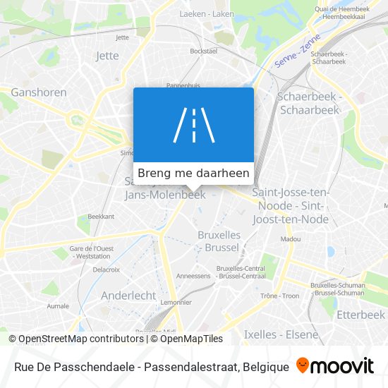 Rue De Passchendaele - Passendalestraat kaart
