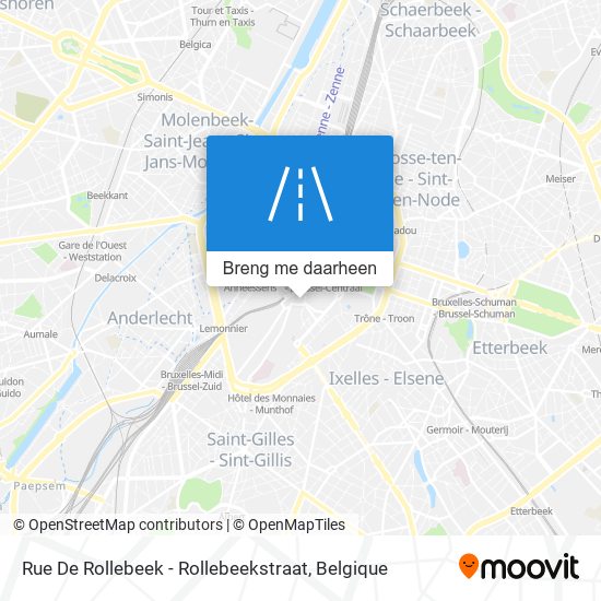 Rue De Rollebeek - Rollebeekstraat kaart