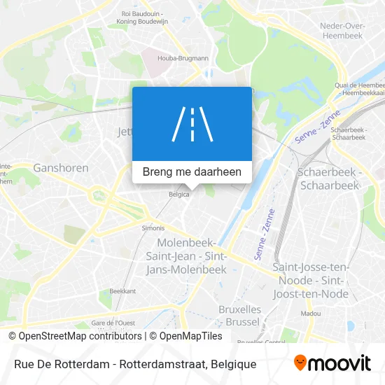 Rue De Rotterdam - Rotterdamstraat kaart