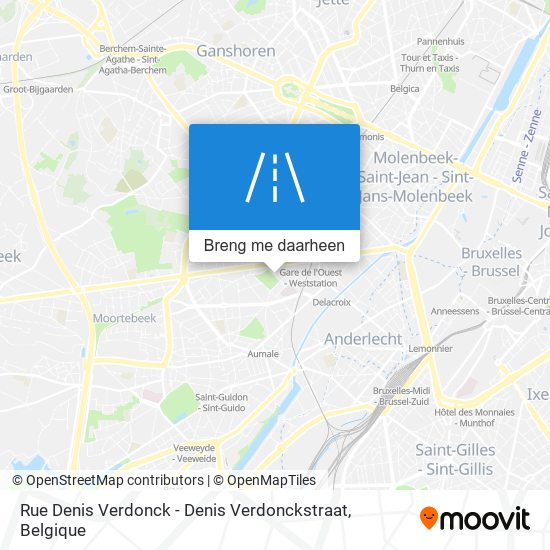 Rue Denis Verdonck - Denis Verdonckstraat kaart