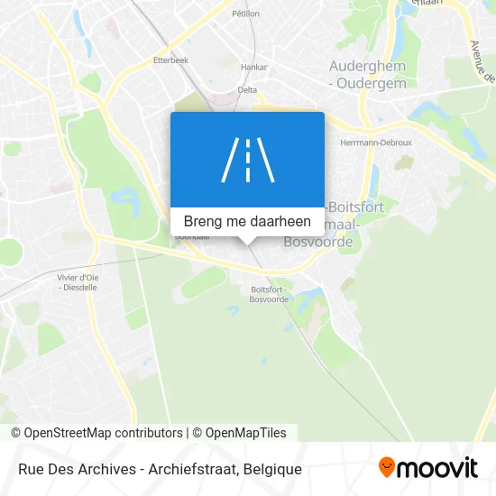 Rue Des Archives - Archiefstraat kaart