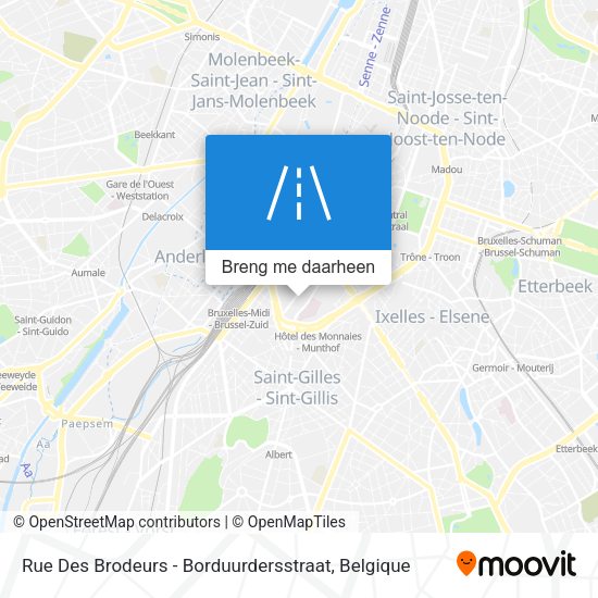 Rue Des Brodeurs - Borduurdersstraat kaart