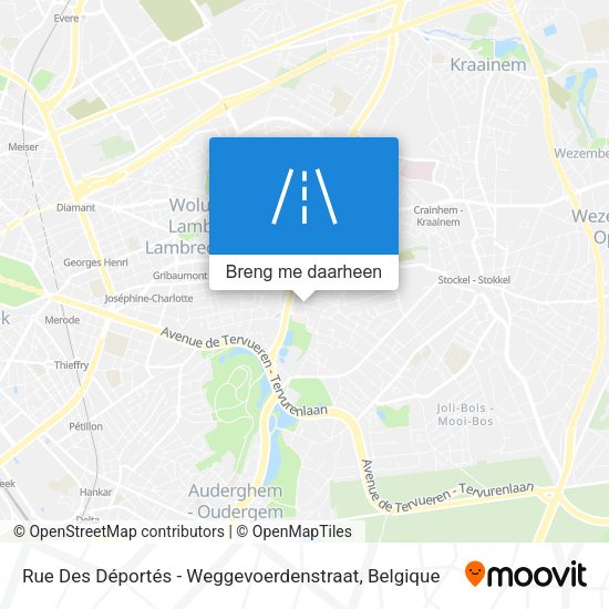 Rue Des Déportés - Weggevoerdenstraat kaart