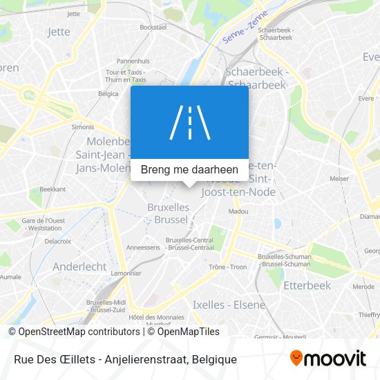 Rue Des Œillets - Anjelierenstraat kaart