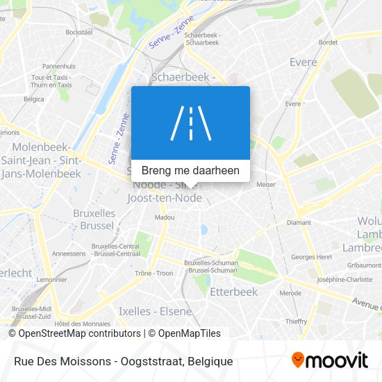 Rue Des Moissons - Oogststraat kaart