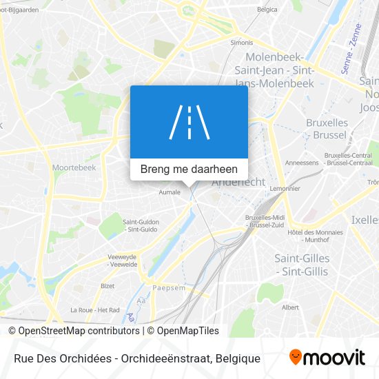 Rue Des Orchidées - Orchideeënstraat kaart