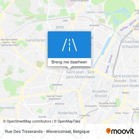 Rue Des Tisserands - Weversstraat kaart