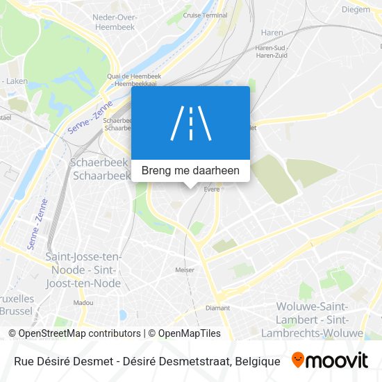 Rue Désiré Desmet - Désiré Desmetstraat kaart