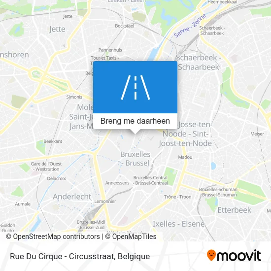 Rue Du Cirque - Circusstraat kaart