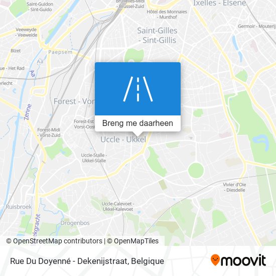 Rue Du Doyenné - Dekenijstraat kaart