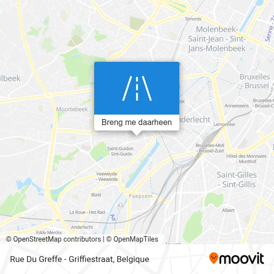 Rue Du Greffe - Griffiestraat kaart