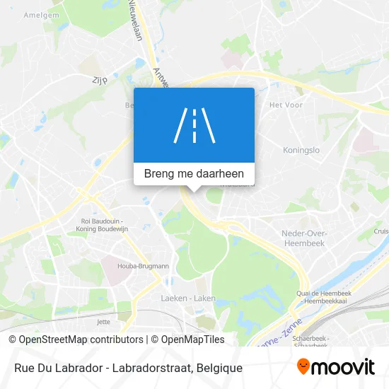 Rue Du Labrador - Labradorstraat kaart