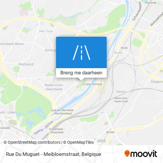 Rue Du Muguet - Meibloemstraat kaart