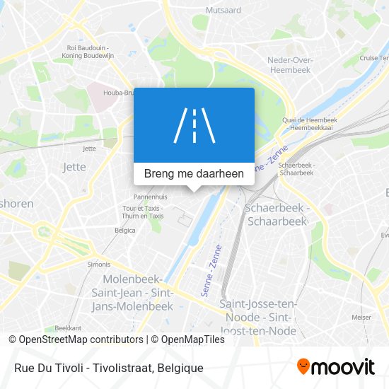 Rue Du Tivoli - Tivolistraat kaart