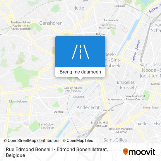 Rue Edmond Bonehill - Edmond Bonehillstraat kaart