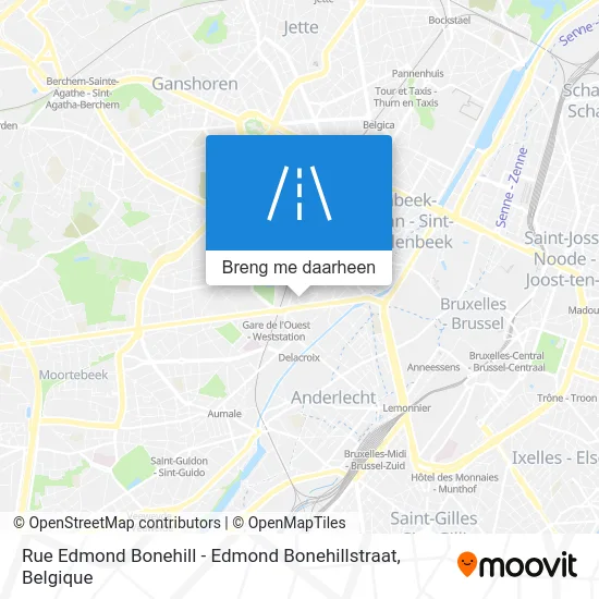 Rue Edmond Bonehill - Edmond Bonehillstraat kaart