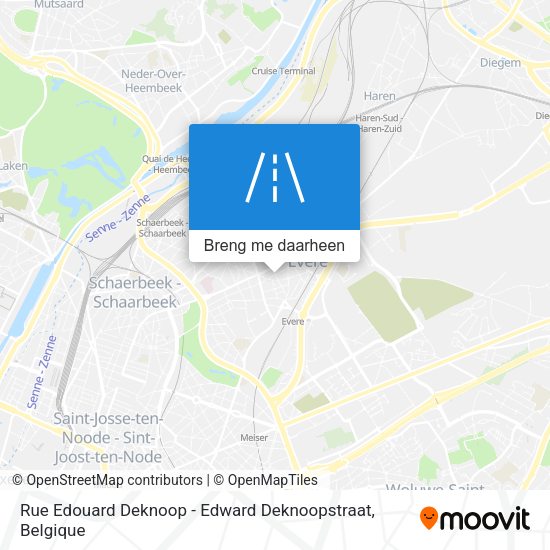 Rue Edouard Deknoop - Edward Deknoopstraat kaart