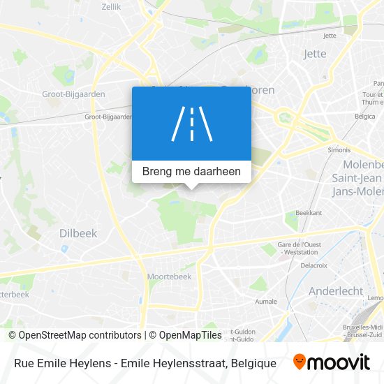 Rue Emile Heylens - Emile Heylensstraat kaart