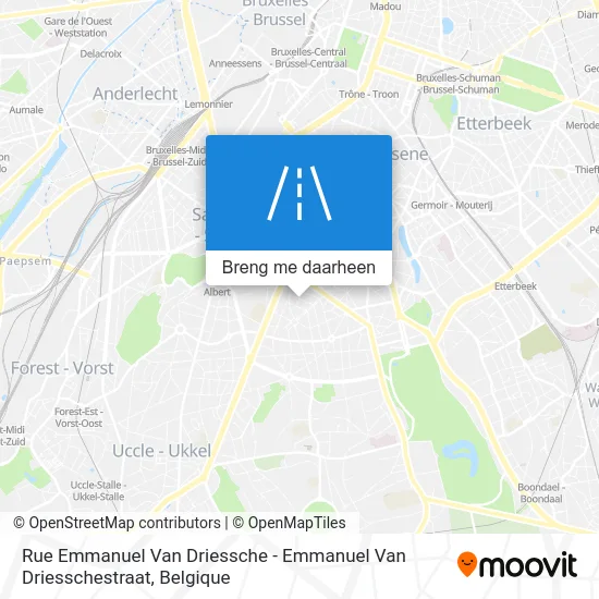 Rue Emmanuel Van Driessche - Emmanuel Van Driesschestraat kaart