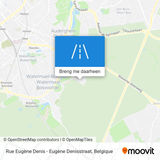 Rue Eugène Denis - Eugène Denisstraat kaart