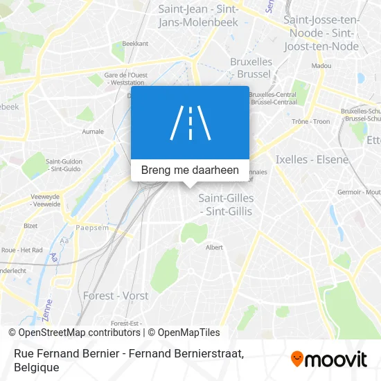 Rue Fernand Bernier - Fernand Bernierstraat kaart