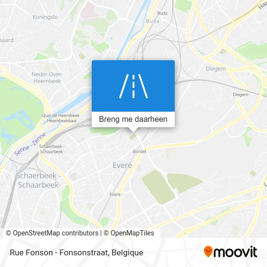 Rue Fonson - Fonsonstraat kaart