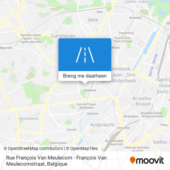 Rue François Van Meulecom - François Van Meulecomstraat kaart