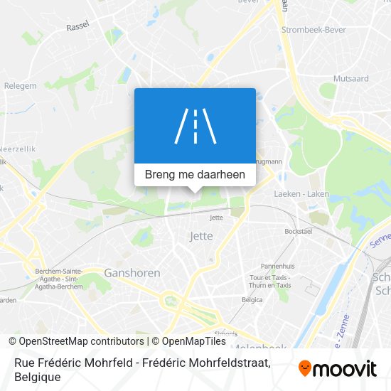 Rue Frédéric Mohrfeld - Frédéric Mohrfeldstraat kaart