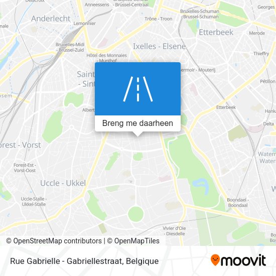 Rue Gabrielle - Gabriellestraat kaart