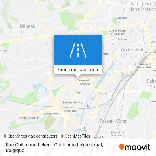 Rue Guillaume Lekeu - Guillaume Lekeustraat kaart