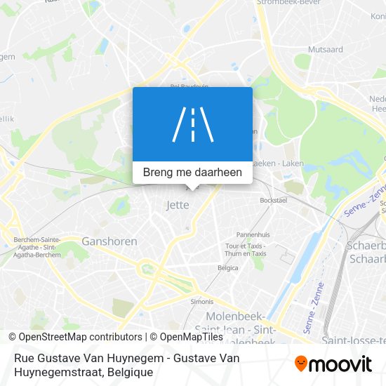 Rue Gustave Van Huynegem - Gustave Van Huynegemstraat kaart