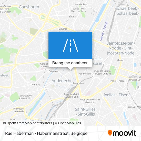 Rue Haberman - Habermanstraat kaart