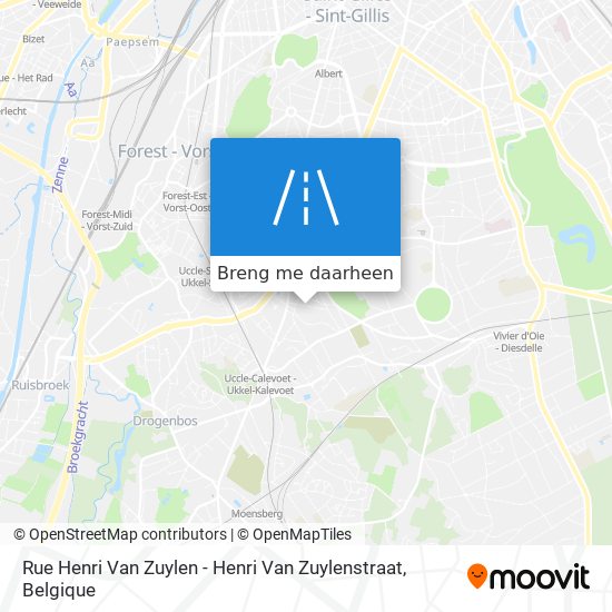 Rue Henri Van Zuylen - Henri Van Zuylenstraat kaart