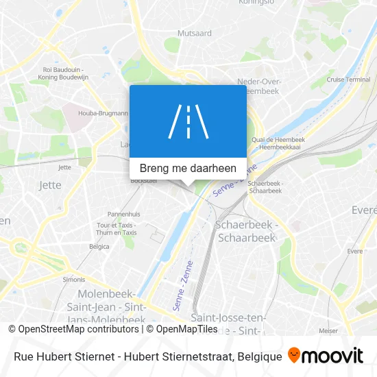 Rue Hubert Stiernet - Hubert Stiernetstraat kaart
