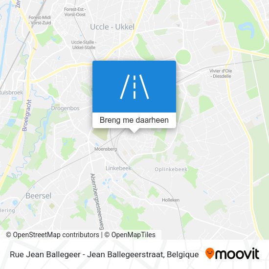 Rue Jean Ballegeer - Jean Ballegeerstraat kaart
