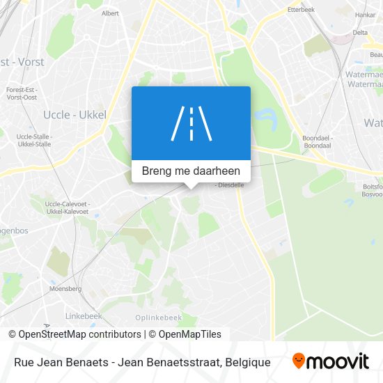 Rue Jean Benaets - Jean Benaetsstraat kaart