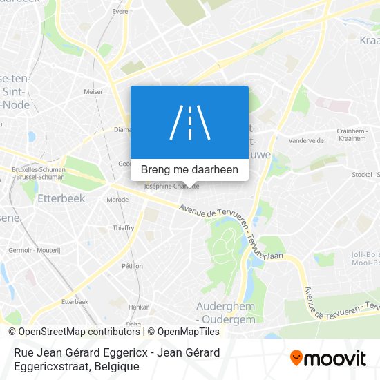 Rue Jean Gérard Eggericx - Jean Gérard Eggericxstraat kaart