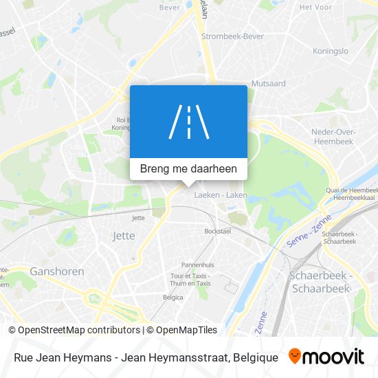 Rue Jean Heymans - Jean Heymansstraat kaart