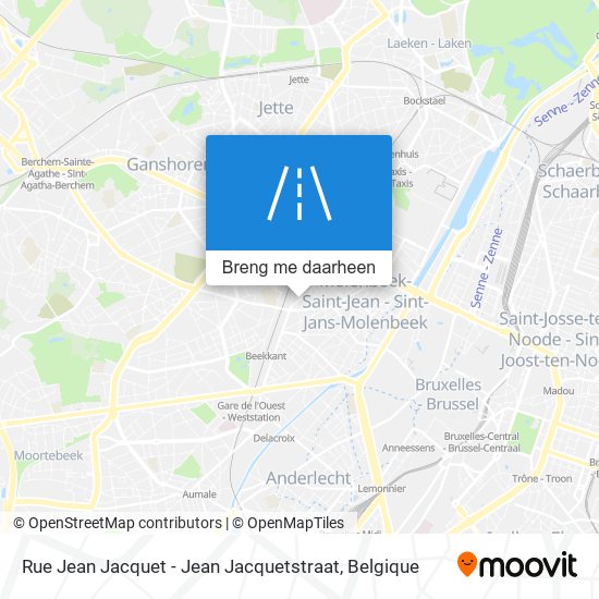 Rue Jean Jacquet - Jean Jacquetstraat kaart
